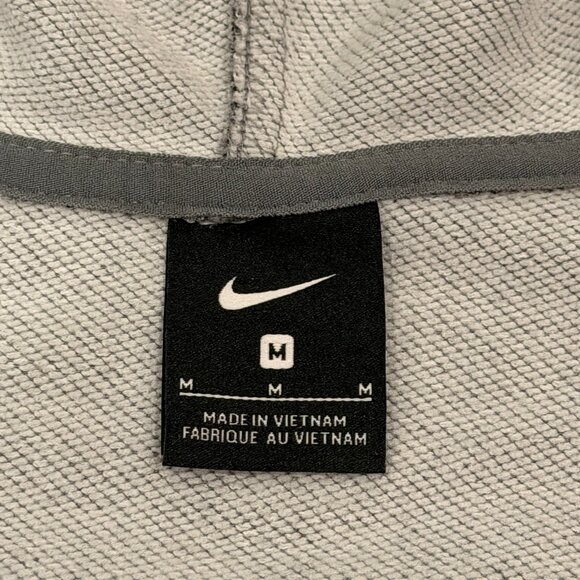 Nike Women’s Gray Split Hem Full Zip Hoodie Sweatshirt Medium - Picture 5 of 12
